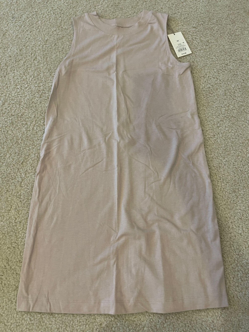 NWT A New Day beige tank dress size XS